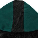 Manteau Gothic Lolita à Capuche 'Dolly' Vert et Noir