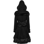 Manteau Gothic Lolita à Capuche 'Dolly' Noir