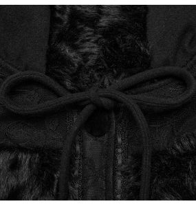 Manteau Gothic Lolita à Capuche 'Dolly' Noir