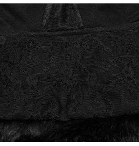 Manteau Gothic Lolita à Capuche 'Dolly' Noir