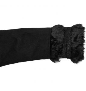 Manteau Gothic Lolita à Capuche 'Dolly' Noir