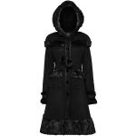 Manteau Gothic Lolita à Capuche 'Dolly' Noir