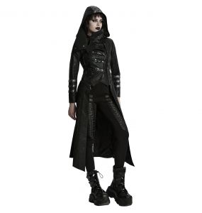 Manteau-Veste 'Scorpio' Noir pour Femmes