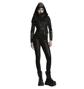 Manteau-Veste 'Scorpio' Noir pour Femmes