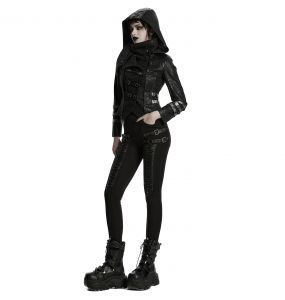 Manteau-Veste 'Scorpio' Noir pour Femmes