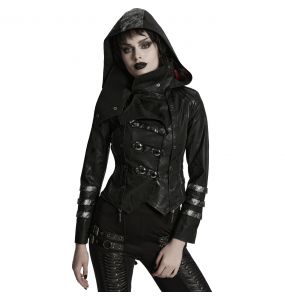 Manteau-Veste 'Scorpio' Noir pour Femmes