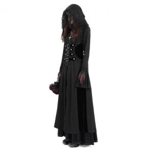 Manteau à Capuche 'Desolation' Noir