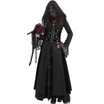Manteau à Capuche 'Desolation' Noir