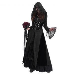 Manteau à Capuche 'Desolation' Noir
