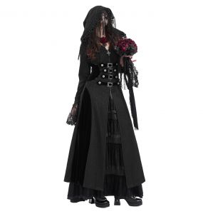 Manteau à Capuche 'Desolation' Noir