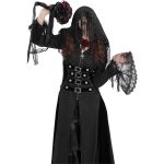 Black 'Desolation' Hooded Coat