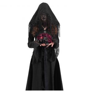 Black 'Desolation' Hooded Coat