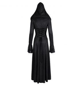 Black 'Desolation' Hooded Coat