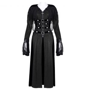 Manteau à Capuche 'Desolation' Noir