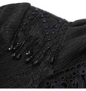 Black 'Desolation' Hooded Coat