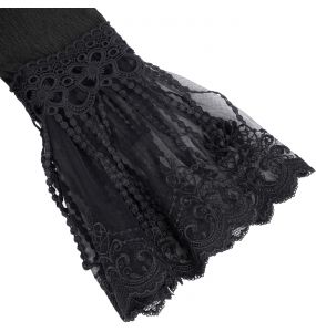 Black 'Desolation' Hooded Coat