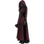 Manteau à Capuche 'Desolation' Rouge et Noir