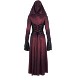 Red andBlack 'Desolation' Hooded Coat