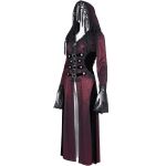 Manteau à Capuche 'Desolation' Rouge et Noir