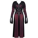 Red andBlack 'Desolation' Hooded Coat