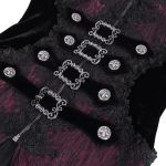 Red andBlack 'Desolation' Hooded Coat