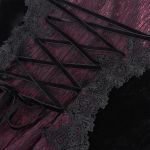 Manteau à Capuche 'Desolation' Rouge et Noir