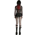 Short 'Punk Distressed' en Denim Noir