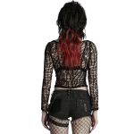 Short 'Punk Distressed' en Denim Noir