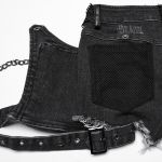Short 'Punk Distressed' en Denim Noir