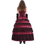 Longue Robe 'Darkness Meet Glamour' Rouge