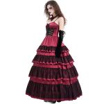 Longue Robe 'Darkness Meet Glamour' Rouge