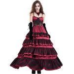 Longue Robe 'Darkness Meet Glamour' Rouge