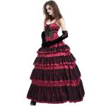 Red 'Darkness Meet Glamour' Long Dress