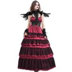 Longue Robe 'Darkness Meet Glamour' Rouge