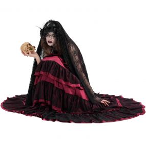 Longue Robe 'Darkness Meet Glamour' Rouge