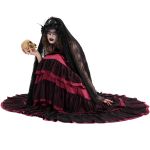 Red 'Darkness Meet Glamour' Long Dress