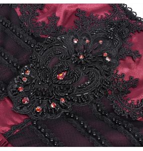 Longue Robe 'Darkness Meet Glamour' Rouge