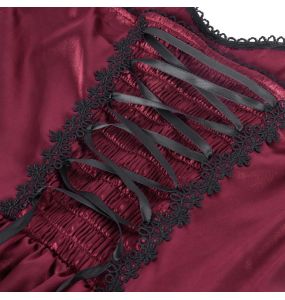 Longue Robe 'Darkness Meet Glamour' Rouge