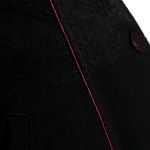 Manteau à Capuche 'Karmay' Noir et Rouge