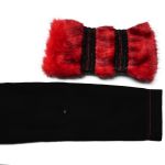 Manteau à Capuche 'Karmay' Noir et Rouge