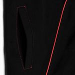 Manteau à Capuche 'Karmay' Noir et Rouge