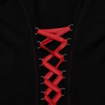 Black and Red 'Karmay' Hooded Coat