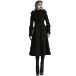 Black 'Karmay' Hooded Coat