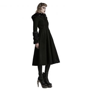 Manteau à Capuche 'Karmay' Noir