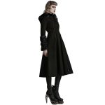 Black 'Karmay' Hooded Coat