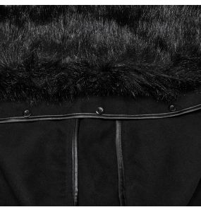 Black 'Karmay' Hooded Coat