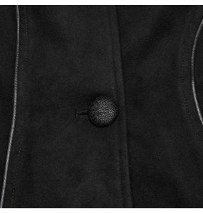 Black 'Karmay' Hooded Coat