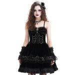Black 'Amelina' Gothic Lolita Short Dress