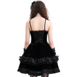 Robe Courte Gothic Lolita 'Amelina' Noire