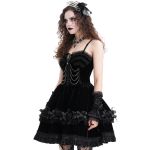 Black 'Amelina' Gothic Lolita Short Dress